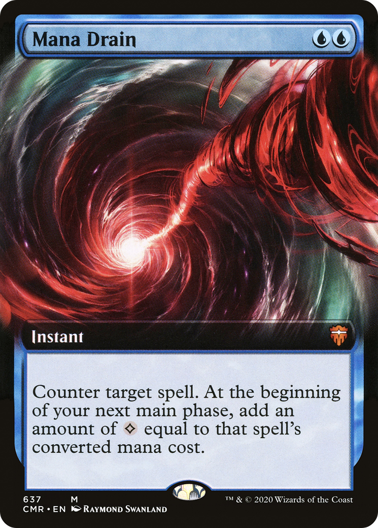 Mana Drain (Extended Art) (CMR-637) - Commander Legends: (Extended Art)