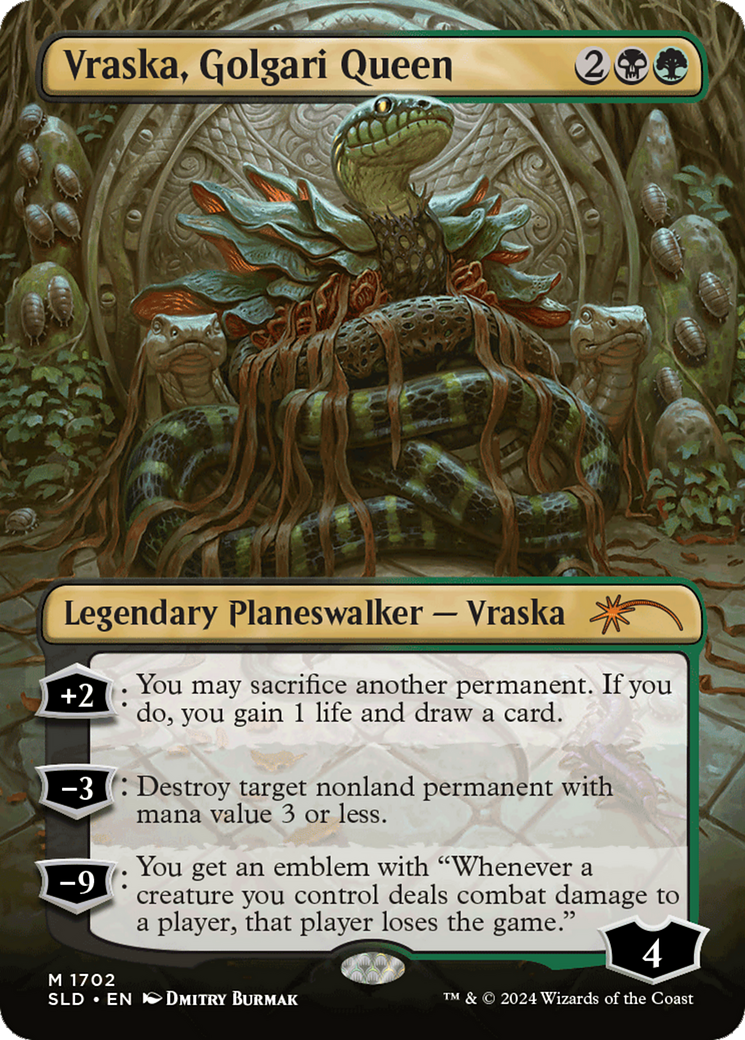 Vraska, Reine Golgari (SLD-1702) - Goutte Secret Lair (sans bordure) 