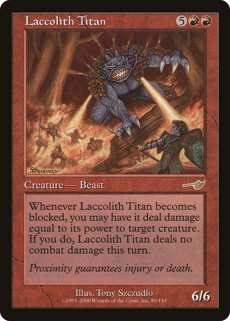 Laccolithe Titan (NEM-089) - Feuille Nemesis 