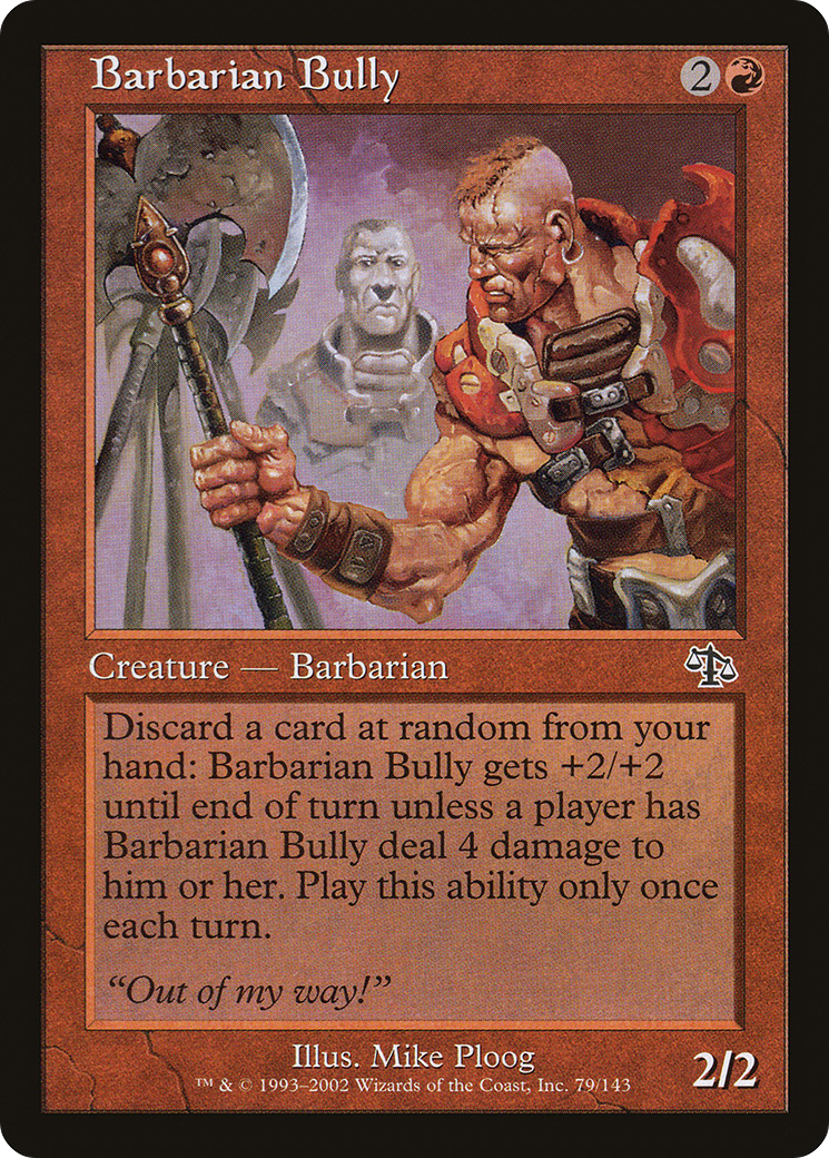Barbarian Bully (JUD-079) - Jugement Foil 