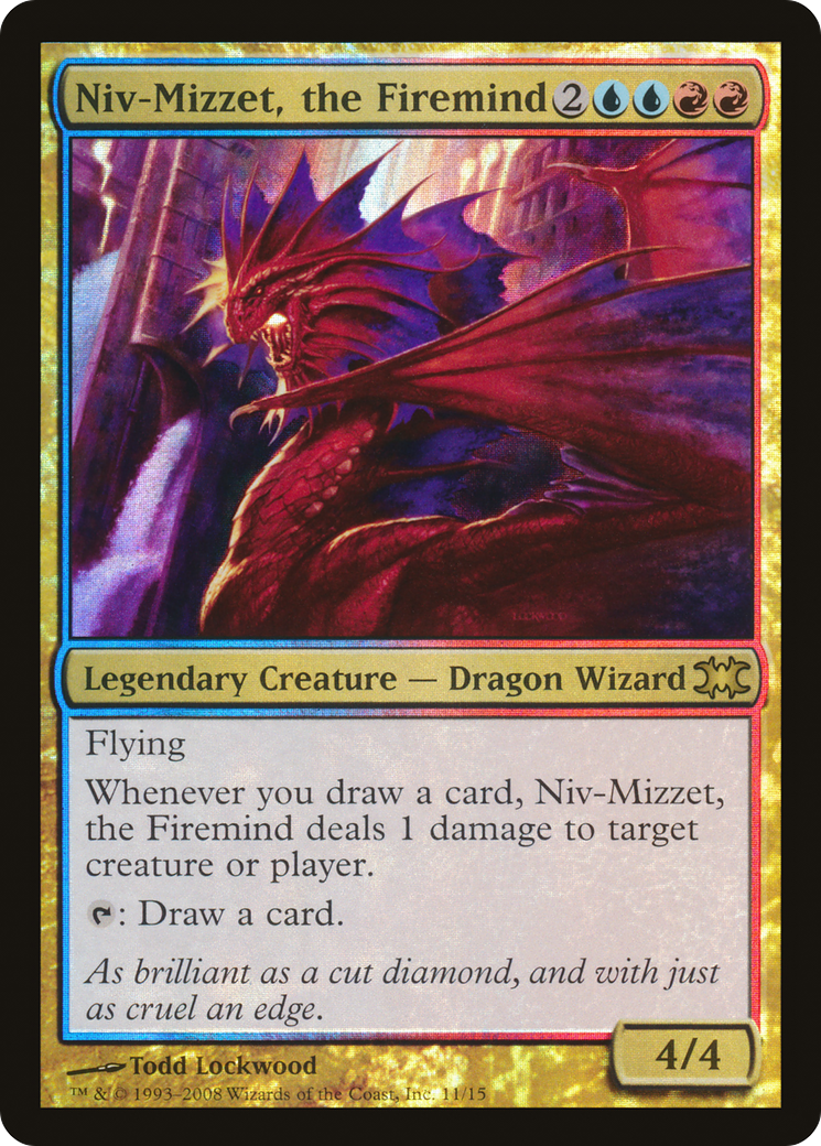 Niv-Mizzet, le Cérébral du Feu (DRB-011) - From the Vault : Dragons Foil