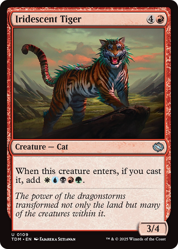 Tigre irisé (TDM-109) - Tarkir : Tempête de dragons