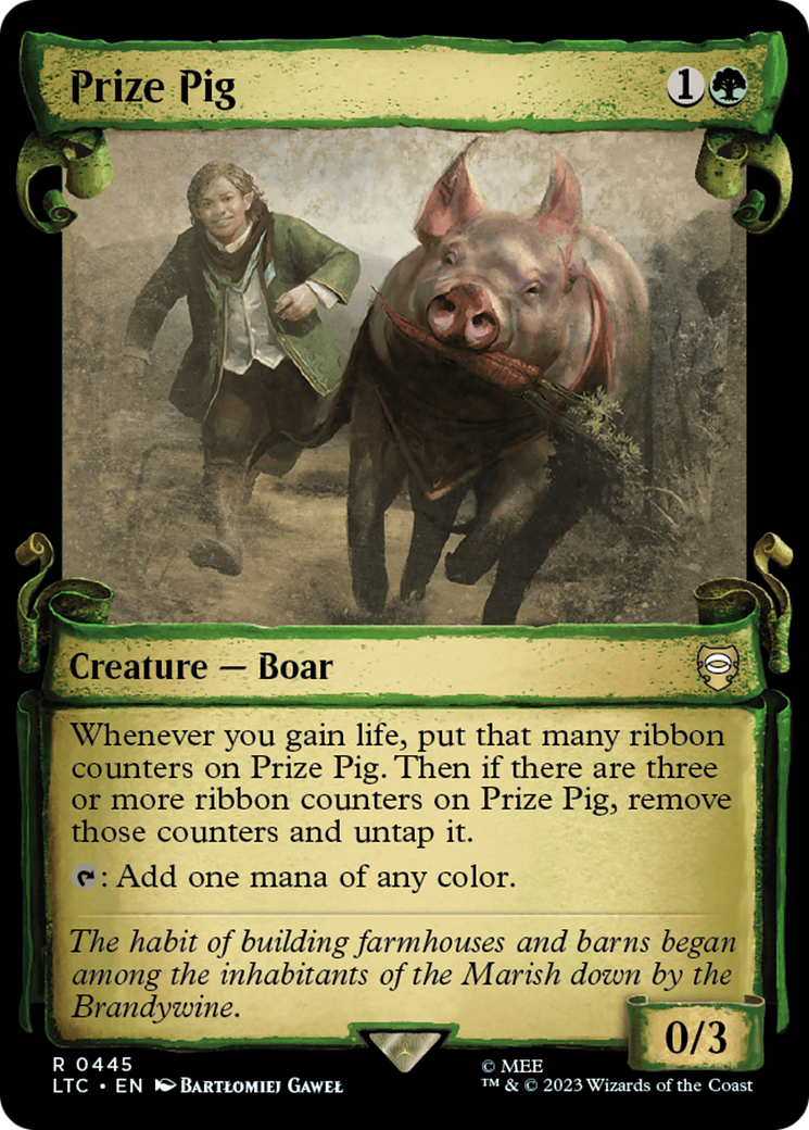 Prize Pig (Showcase Scrolls) (LTC-445) - Tales of Middle-earth Commander: (Showcase)
