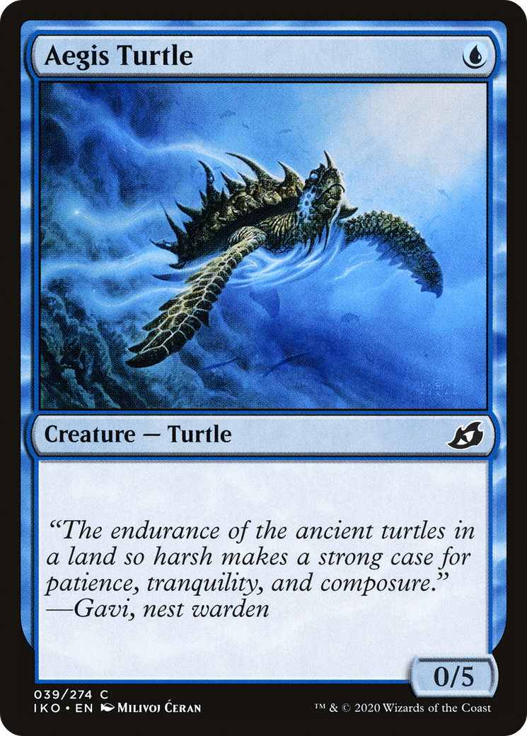 Tortue Aegis (IKO-039) - Ikoria : Le Repaire des Béhémoths (Foil)