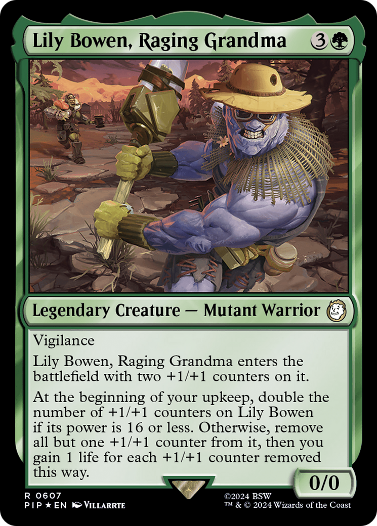 Lily Bowen, Raging Grandma (Surge Foil) (PIP-607) - Fallout Foil