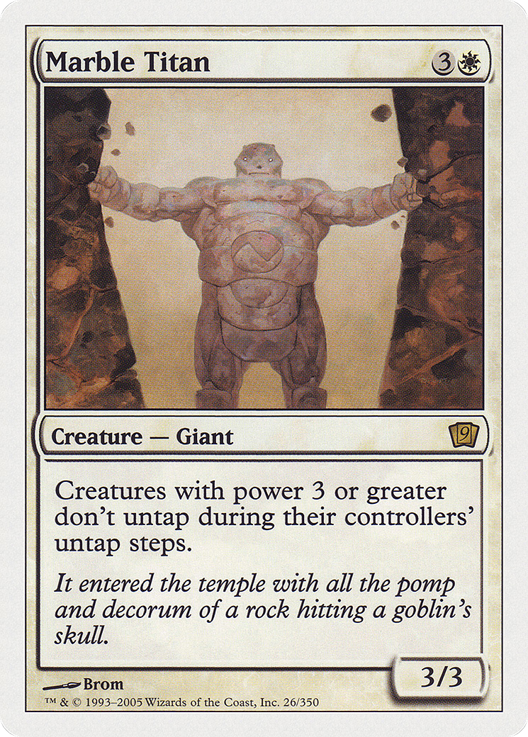 Marble Titan (9ED-026) - Neuvième édition