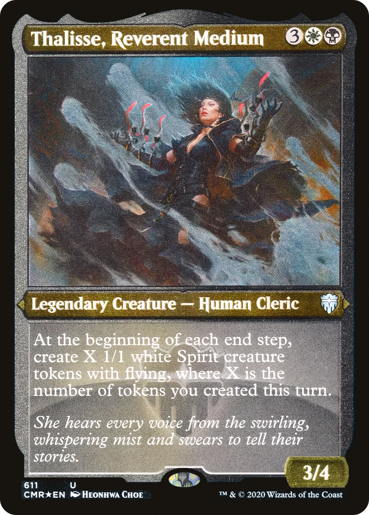 Thalisse, Reverent Medium (Foil Etched) (CMR-611) - Commander Legends Etched Foil