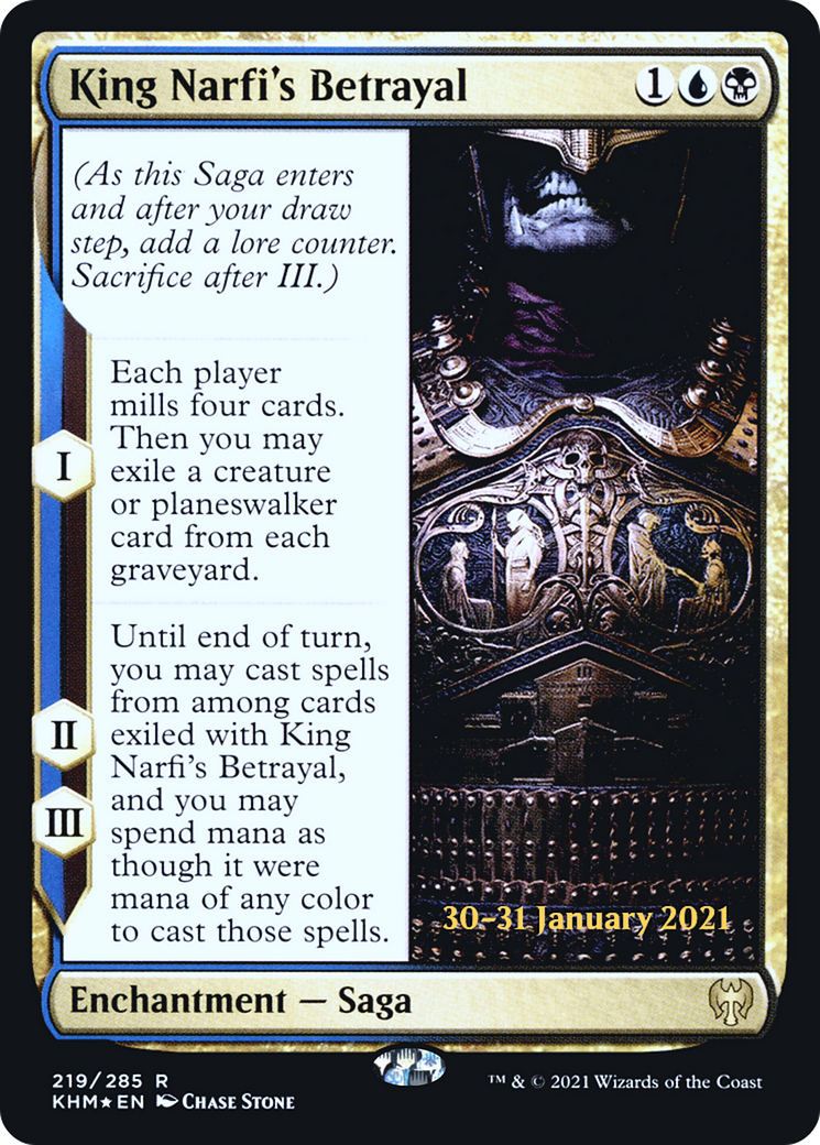 King Narfi's Betrayal (PRE-219S) - Kaldheim Promos Foil