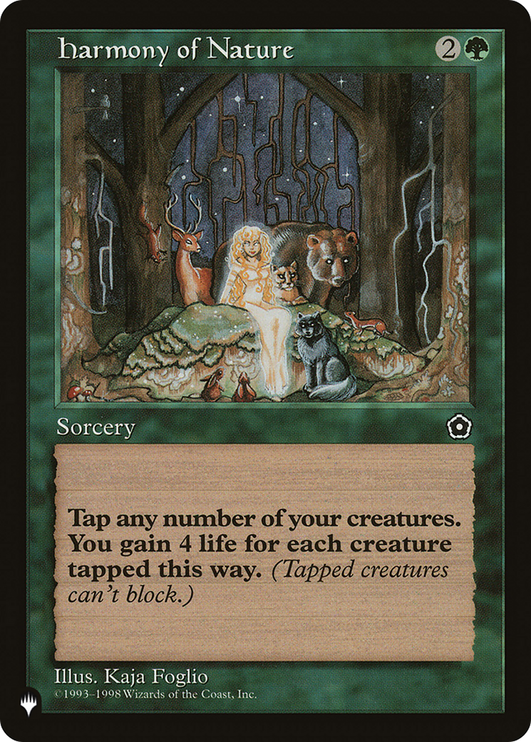 Harmony of Nature (LIST-) - The List