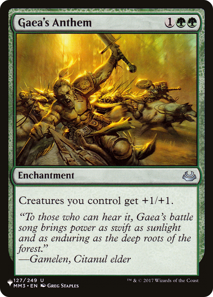 Gaea's Anthem (LIST-MM3-127) - The List