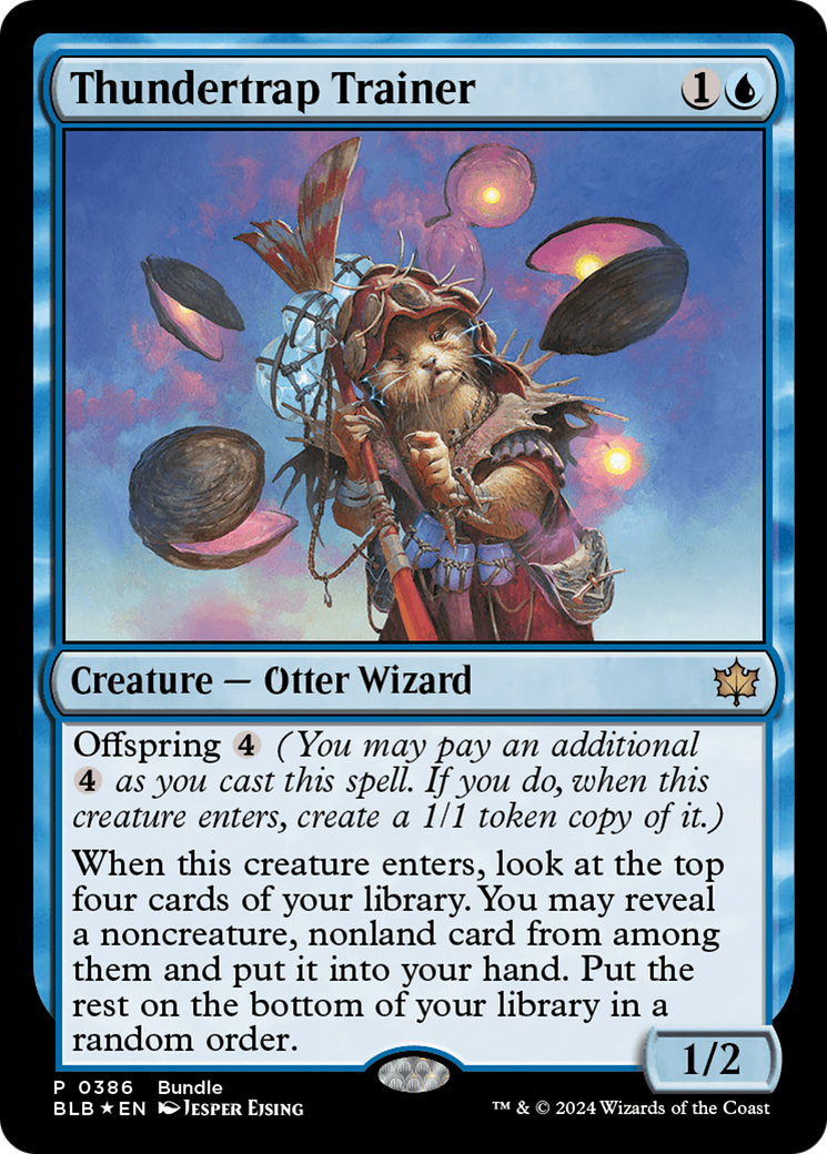 Entraîneur Thundertrap (BLB-386) - Bloomburrow Foil 
