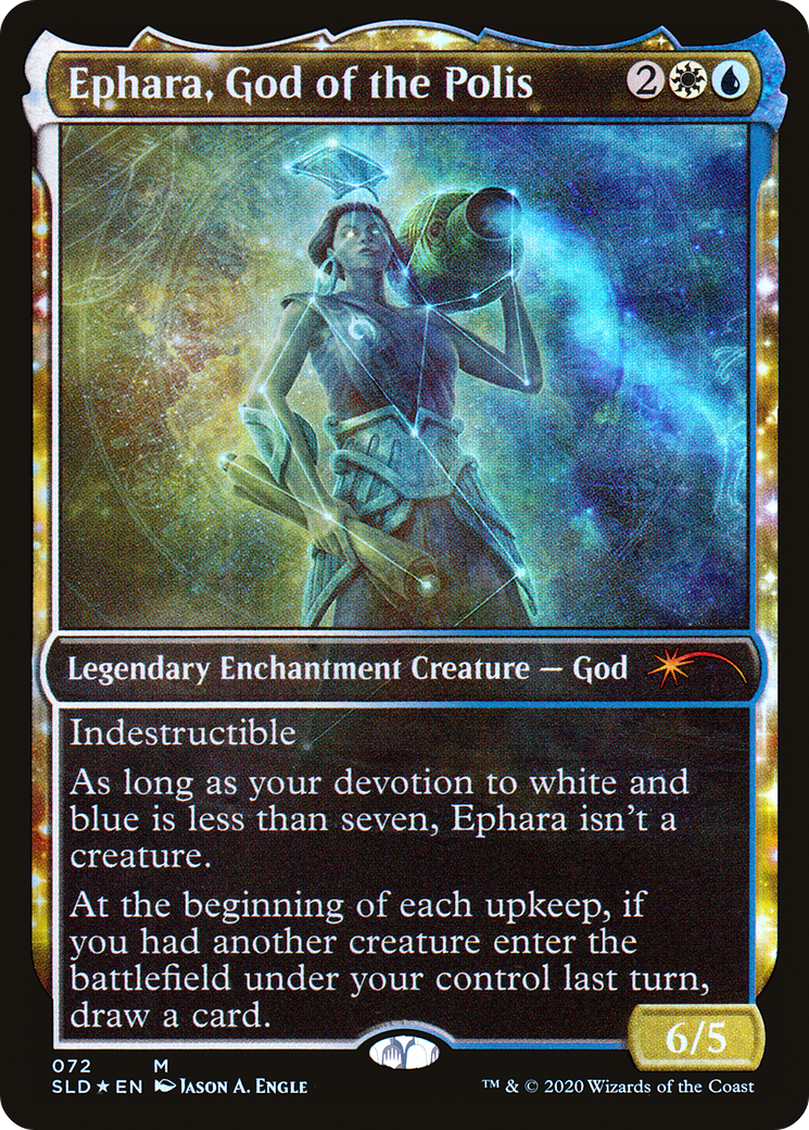 Ephara, God of the Polis (SLD-072) - Secret Lair Drop: (enchantment, Showcase) Foil