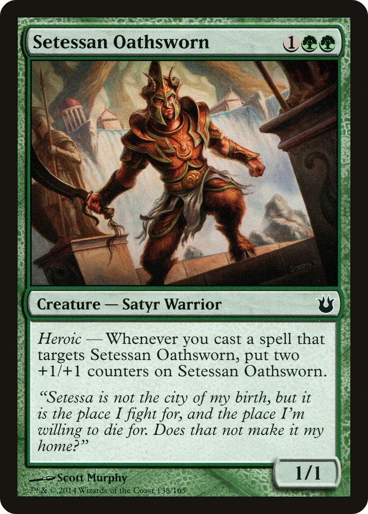 Setessan Oathsworn (BNG-138) - Born of the Gods Foil