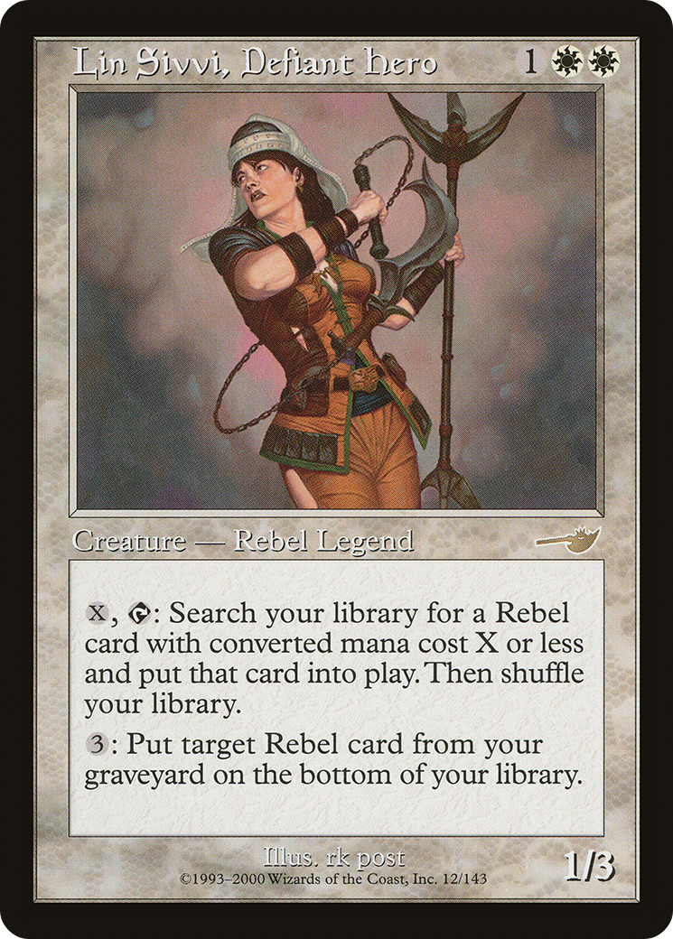 Lin Sivvi, héros rebelle (NEM-012) - Nemesis 