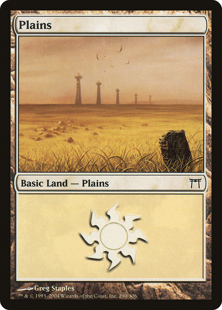 Plains (290) (CHK-290) - Champions of Kamigawa Foil