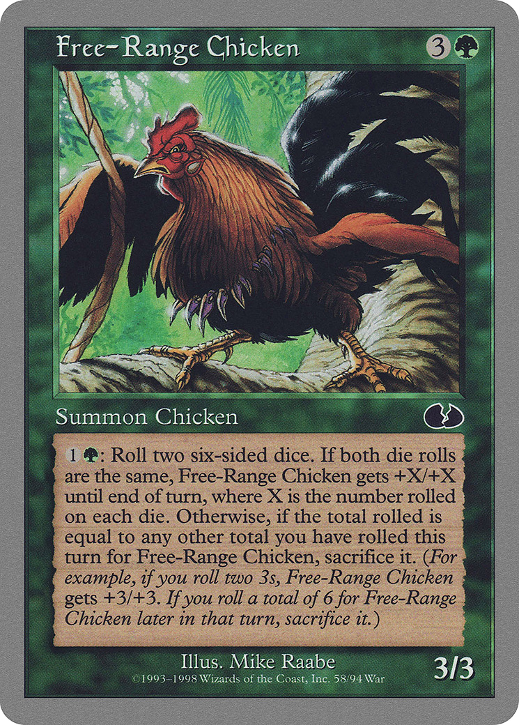 Poulet élevé en liberté (UGL-058) - Non collé 