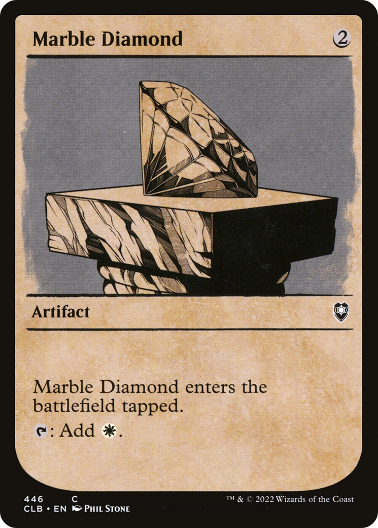 Marble Diamond (CLB-446) - Commander Legends : La Bataille de Baldur's Gate : (Vitrine) Feuille 