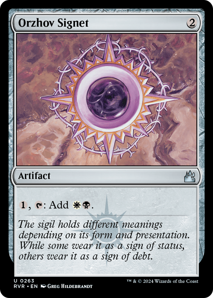 Sceau d'Orzhov (RVR-263) - Ravnica Remastered Foil 