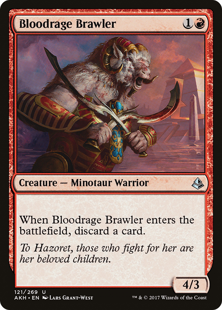 Bagarreur de rage sanglante (AKH-121) - Feuille d'Amonkhet 