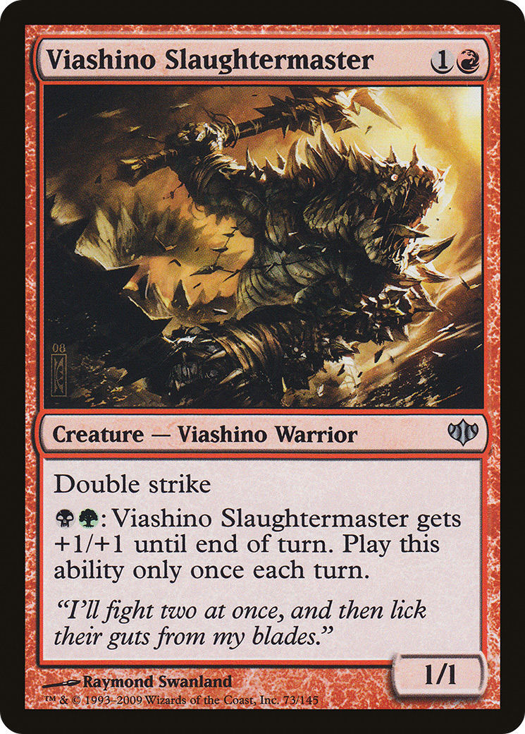 Viashino Slaughtermaster (CON-073) - Conflux Foil 