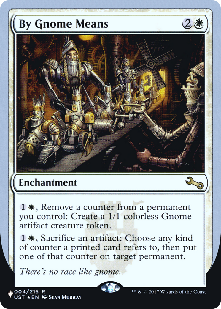 By Gnome Means (LIST-004/216) - The List (Unfinity Foil Edition) Foil