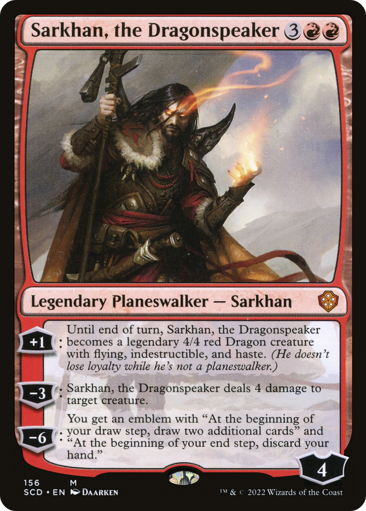 Sarkhan, le Parleur des Dragons (SCD-156) - Decks de commandant de départ 