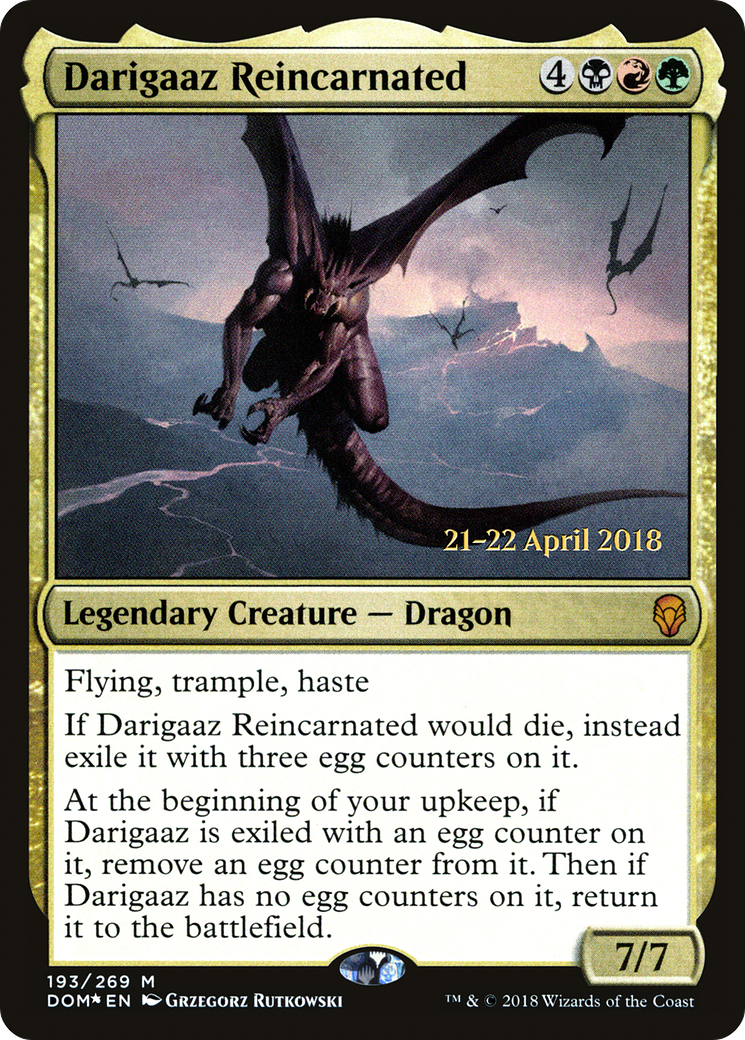 Darigaaz Reincarnated (PRE-193) - Dominaria Promos Foil
