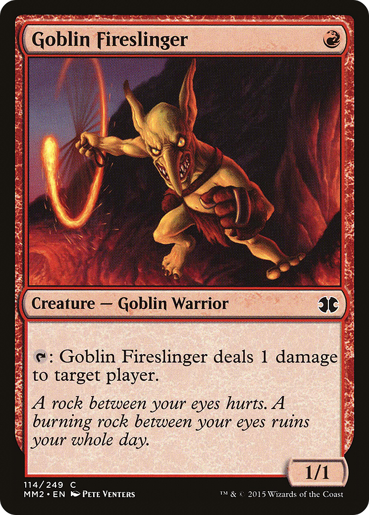 Goblin Fireslinger (MM2-114) - Modern Masters 2015