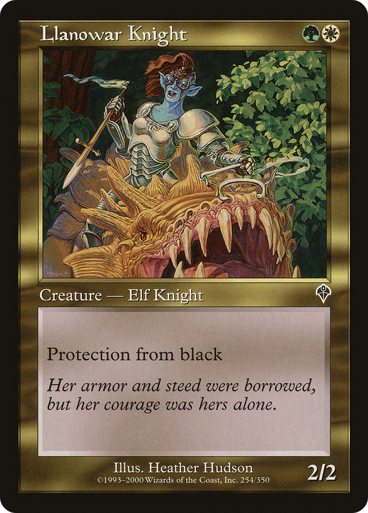 Chevalier de Llanowar (INV-254) - Invasion Foil