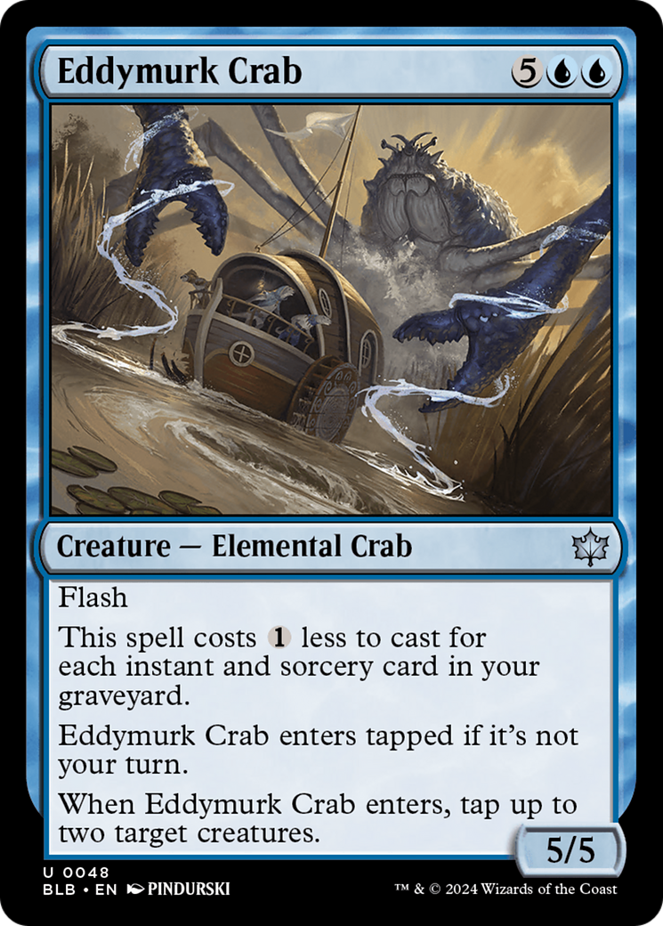 Crabe d'Eddymurk (BLB-048) - Feuille Bloomburrow 