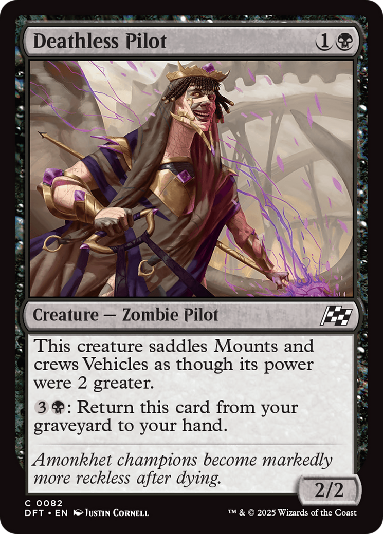 Pilote immortel (DFT-082) - Feuille d'Aetherdrift