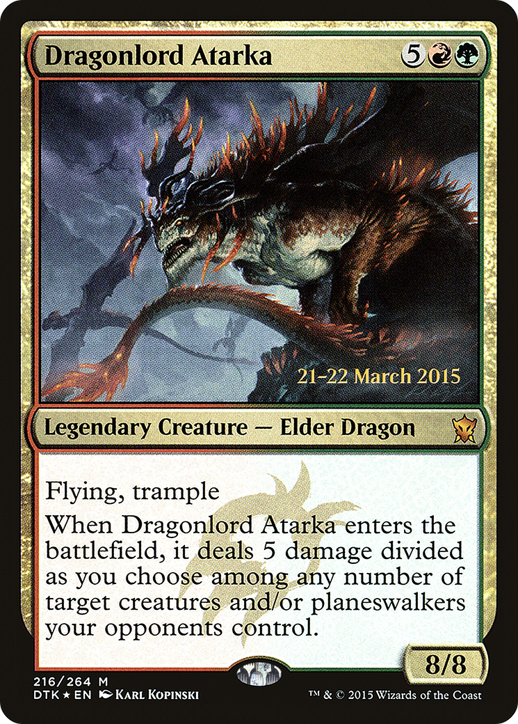 Seigneur des Dragons Atarka (PDTK-216S) - Promotions Les Dragons de Tarkir