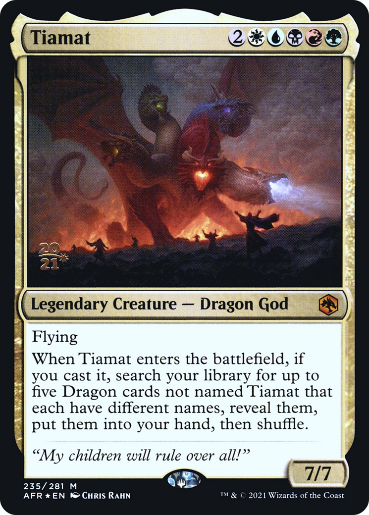 Tiamat (PRE-235S) - Adventures in the Forgotten Realms Promos Foil