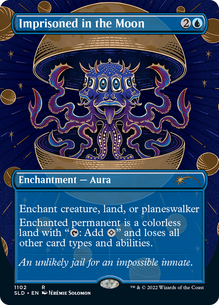 Imprisoned in the Moon (Borderless) (SLD-1102) - Secret Lair Drop (Borderless) Foil
