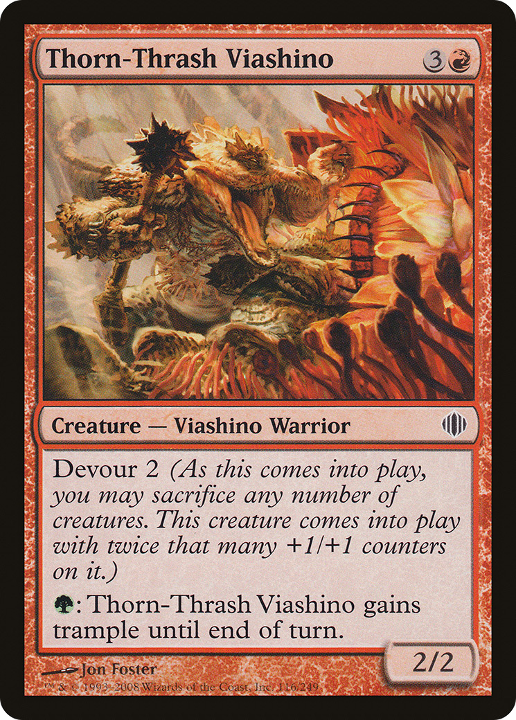 Viashino Thorn-Thrash (ALA-116) - Feuille d'éclats d'Alara