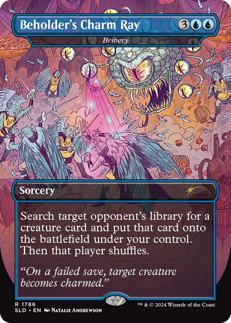 Bribery (SLD-1786) - Secret Lair Drop / Beholder's Charm Ray (Borderless)