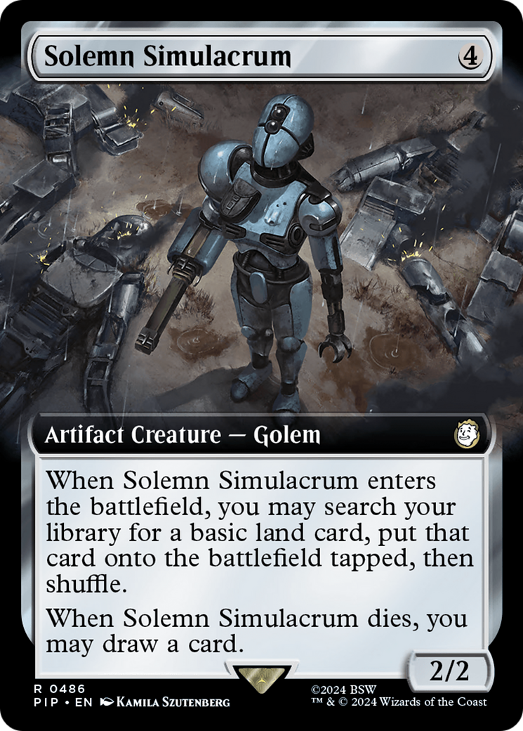 Solemn Simulacrum (Extended Art) (PIP-486) - Fallout: (Extended Art) Foil