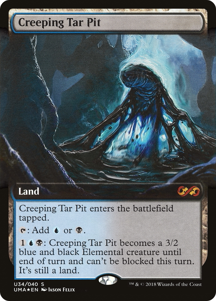 Creeping Tar Pit (UMA:BT-U34) - Ultimate Box Topper: (Extended Art) Foil