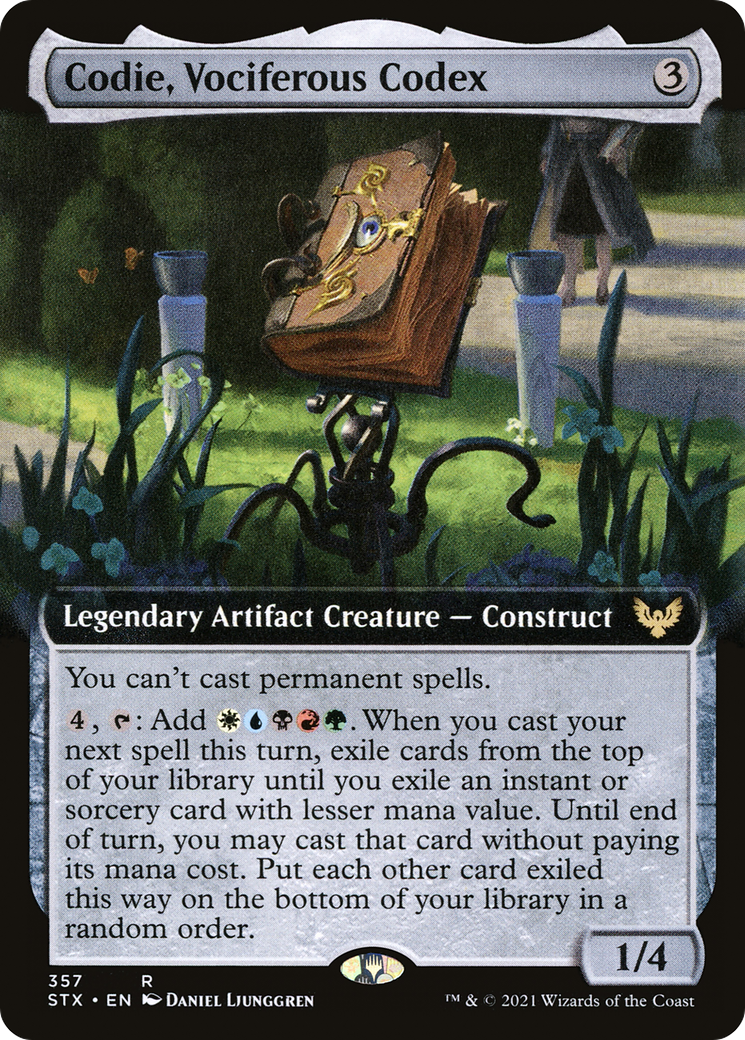 Codie, Vociferous Codex (STX-357) - Strixhaven : École des Mages : (Extended Art) Foil 