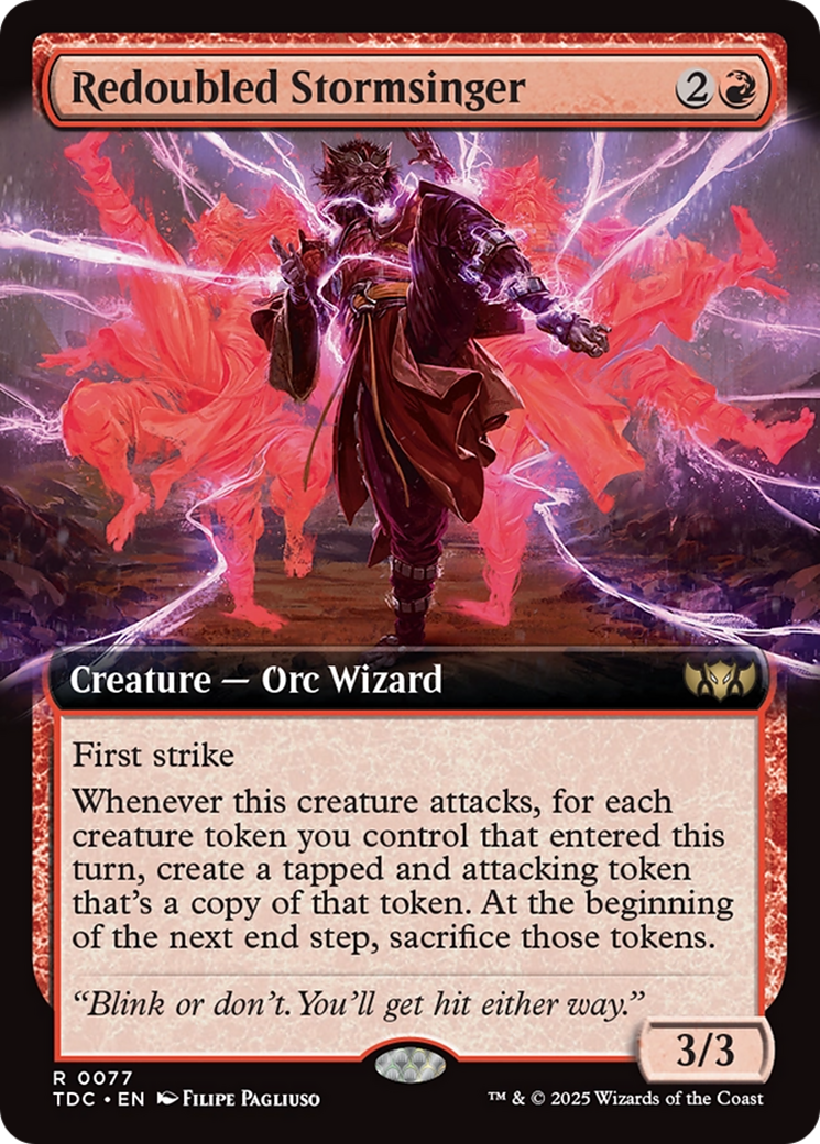Chante-tempête redoublé (Extended Art) (TDC-077) - Commandant : Tarkir : Tempête de dragons 