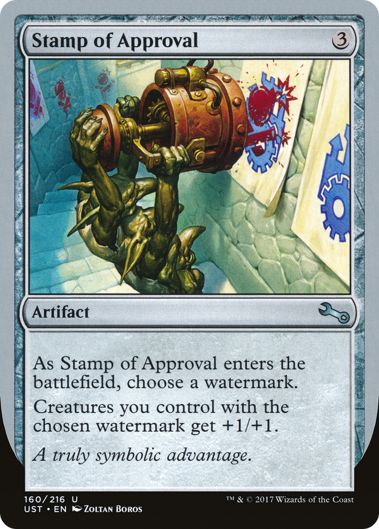 Cachet d'approbation (UST-160) - Instable 