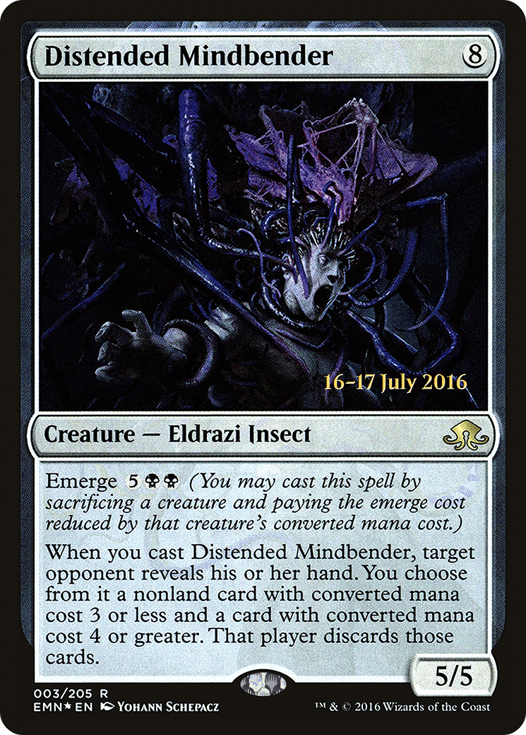 Distended Mindbender (PRE-003) - Eldritch Moon Promos Foil