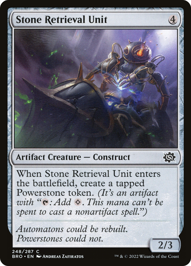 Unité de récupération de pierres (BRO-248) - La guerre des frères 