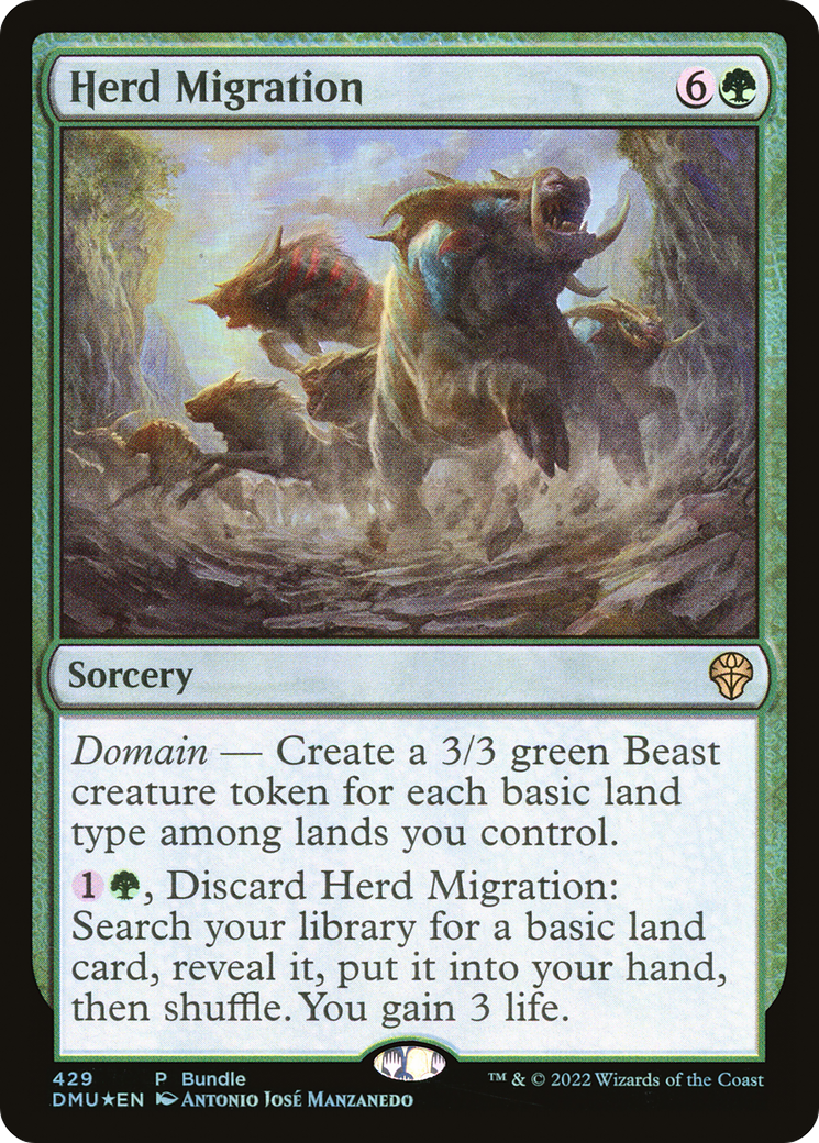Migration des troupeaux (DMU-429) - Dominaria United Foil 