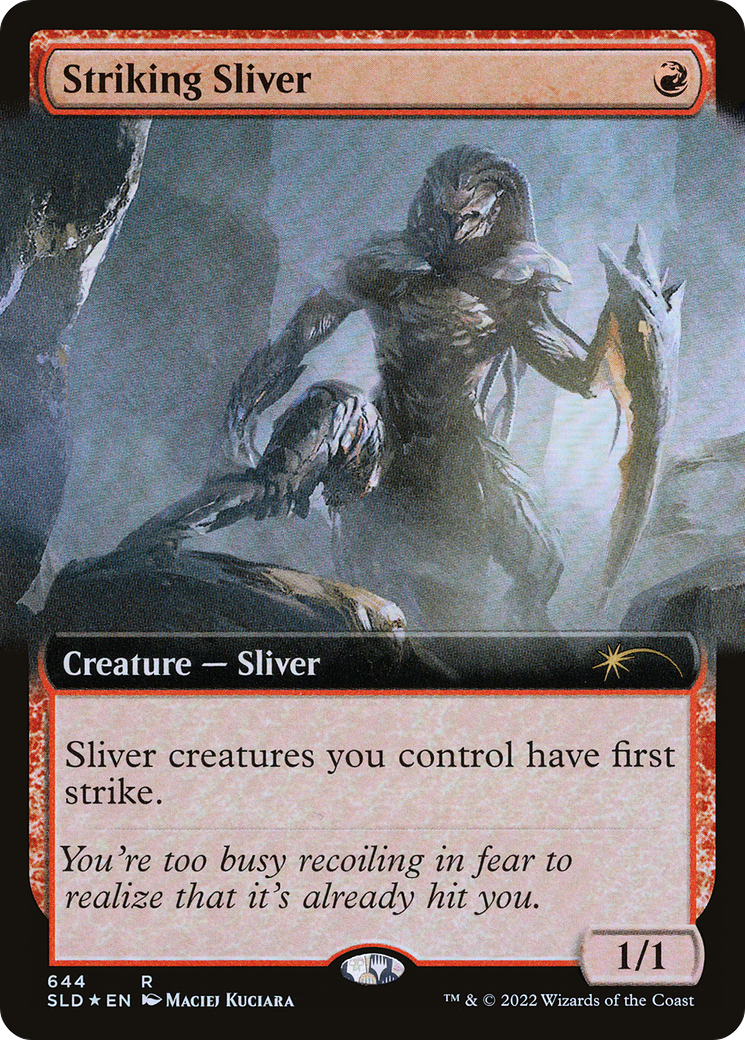 Striking Sliver (SLD-644) - Secret Lair Drop : (Extended Art) Foil 