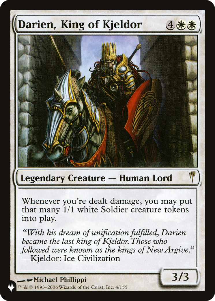 Darien, King of Kjeldor (LIST-CSP-4) - The List