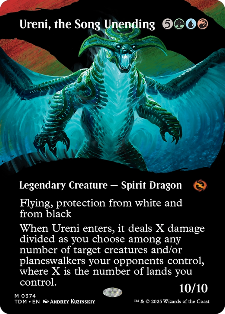 Ureni, the Song Unending (TDM-374) - Tarkir: Dragonstorm: (Showcase) (Borderless) Foil