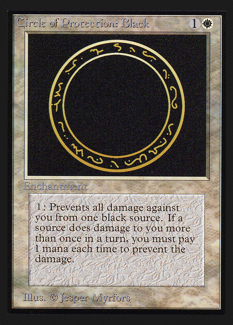 Circle of Protection: Black (IE) (IED-) - Intl. Collectors' Edition