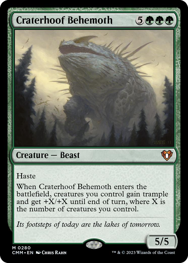 Craterhoof Behemoth (CMM-280) - Commander Masters
