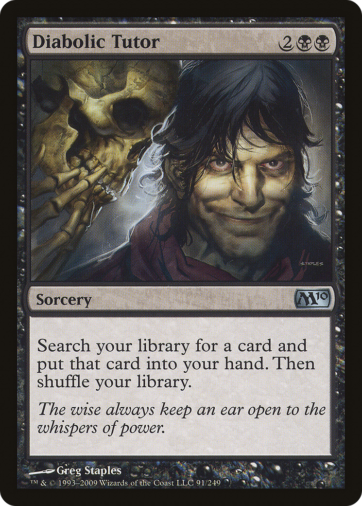 Diabolic Tutor (M10-091) - Magic 2010 Foil